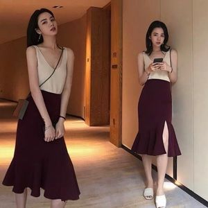 two piece set, midi/maxi skirt